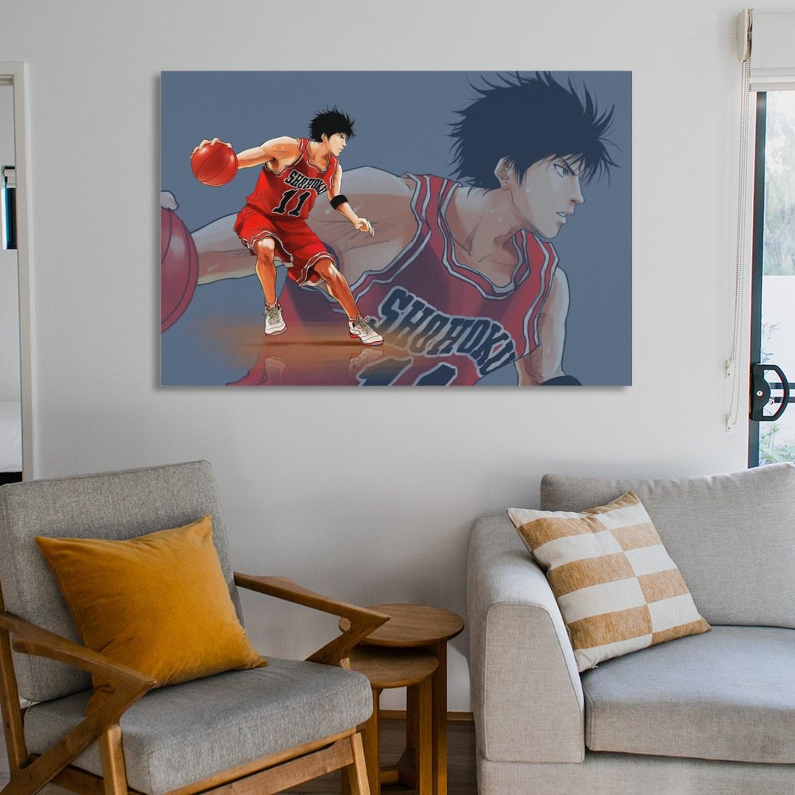 Amazon.co.jp: スラムダンク 流川楓 ポスター アートパネル 装飾画